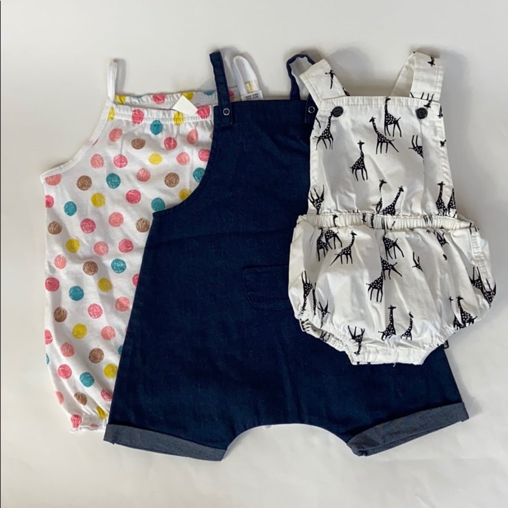 Baby Girl Bundle of Rompers size 6-12 months